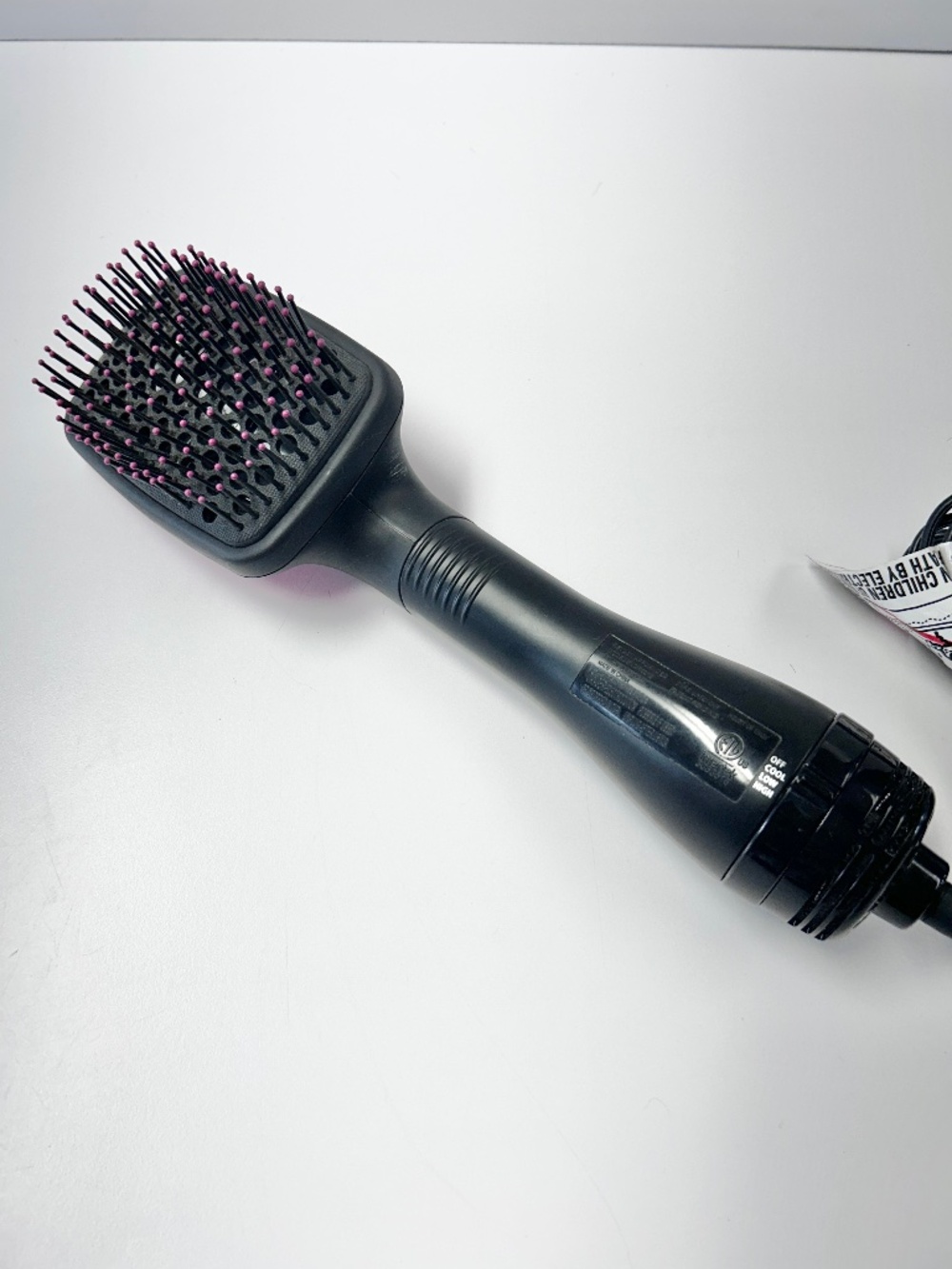 Revlon One-Step Hair Dryer and Styler Paddle Brush – Pink/Black